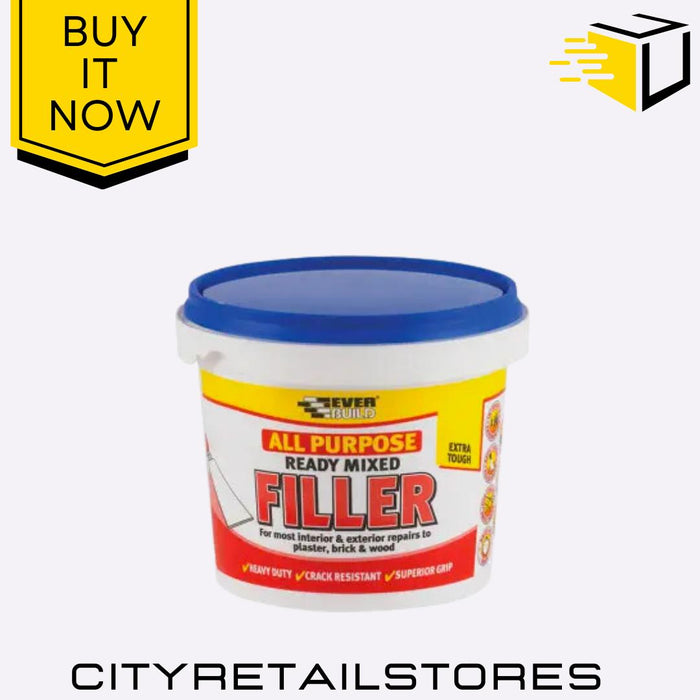 All Purpose Filler Paste Powder Easy Squeeze Wall & Wood Repairs Everbuild