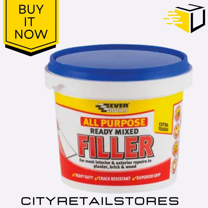 All Purpose Filler Paste Powder Easy Squeeze Wall & Wood Repairs Everbuild