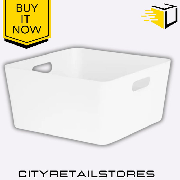 Ice White Storage Box Wham Studio Cube Basket 15.02 Durable & Stylish Organizer