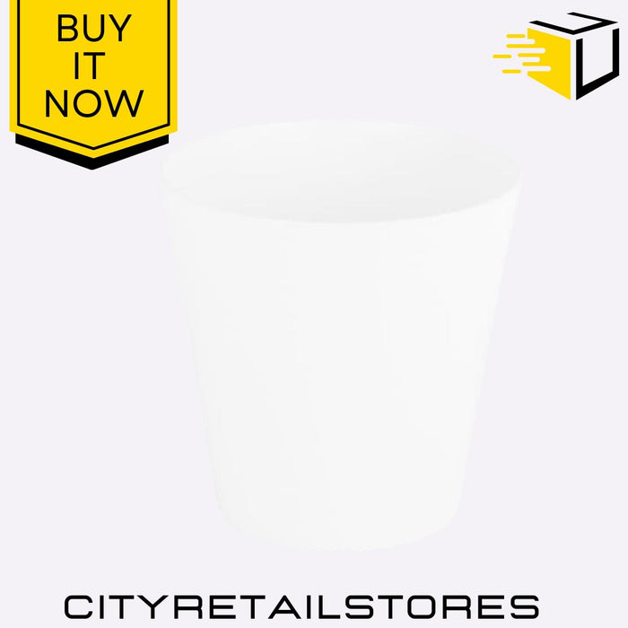 30cm Round Planter Cover Ice White Bin Modern Waste Basket Stylish Wham Studio