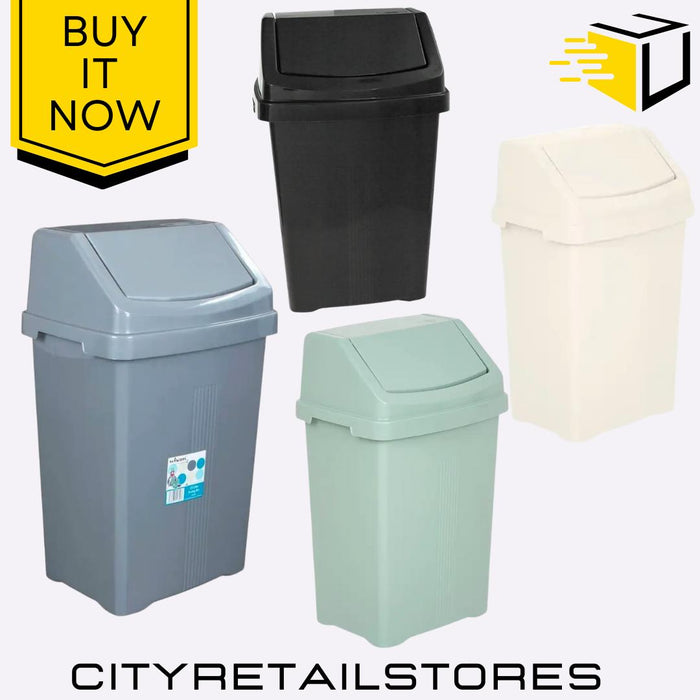 25L Swing Bin Midnight, Silver, Sage, Soft Cream Modern Waste Bin Wham Casa