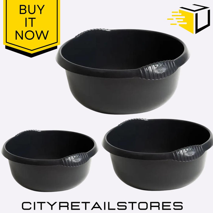 Round Bowl Midnight 28cm/32cm/36cm Durable Multi-Purpose Kitchen Basin Wham Casa