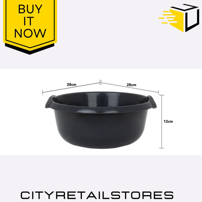 Round Bowl Midnight 28cm/32cm/36cm Durable Multi-Purpose Kitchen Basin Wham Casa