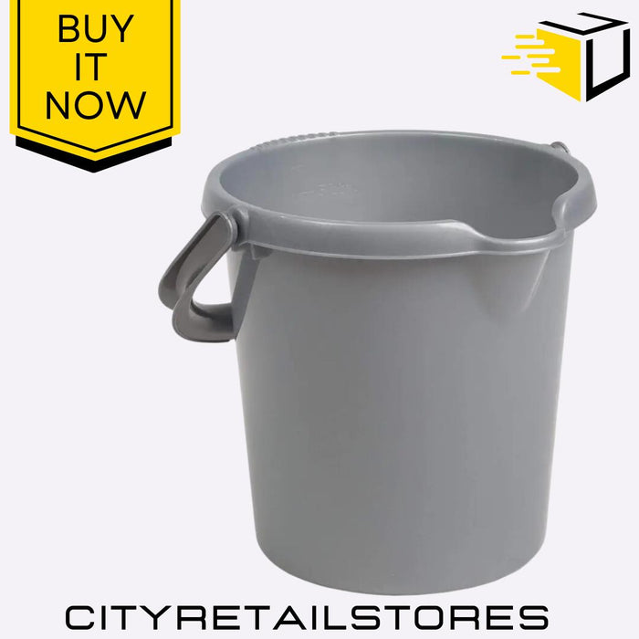 5L Bucket Silver Sage/Silver Durable & Stylish Household Storage Wham Casa