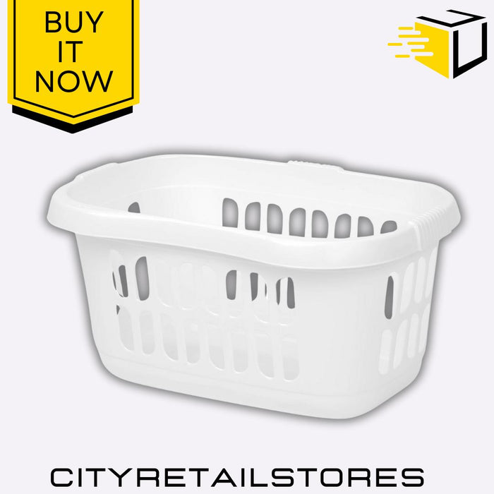 Hipster Laundry Basket Ice White/Midnight Black/Silver Wham Casa