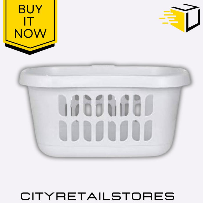 Hipster Laundry Basket Ice White/Midnight Black/Silver Wham Casa