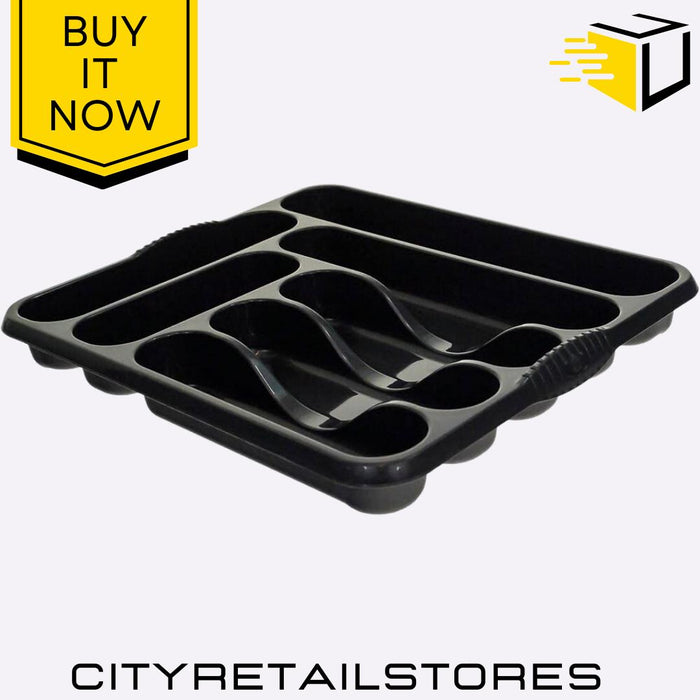 Large Cutlery Tray Midnight Spacious, Durable & Stylish Drawer Wham Casa