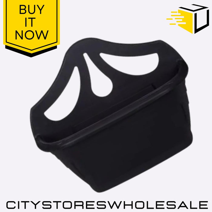 42cm Black Venetian Wall Hanging Planter Basket Durable & Stylish Whitefurze