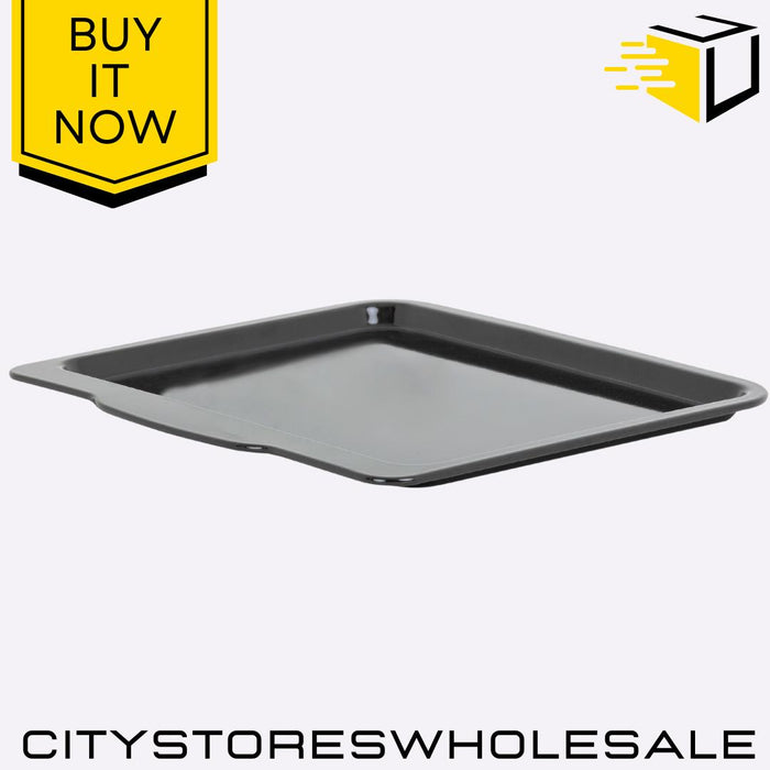 Enamel Baking Tray 0.6mm Non-Stick Black Durable Oven Tray Roasting Pan Wham