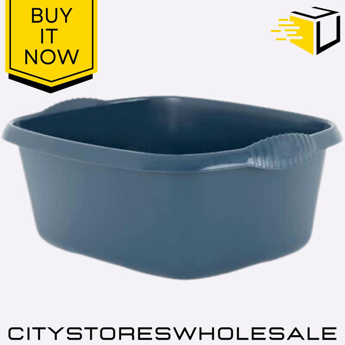 39cm Rectangular Bowl Navy Durable Plastic Serving Dish For Kitchen Wham Casa
