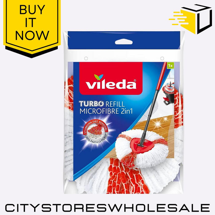 EasyWring & Clean Turbo Mop Refill Head 2-in-1 Microfibre Replacement Vileda