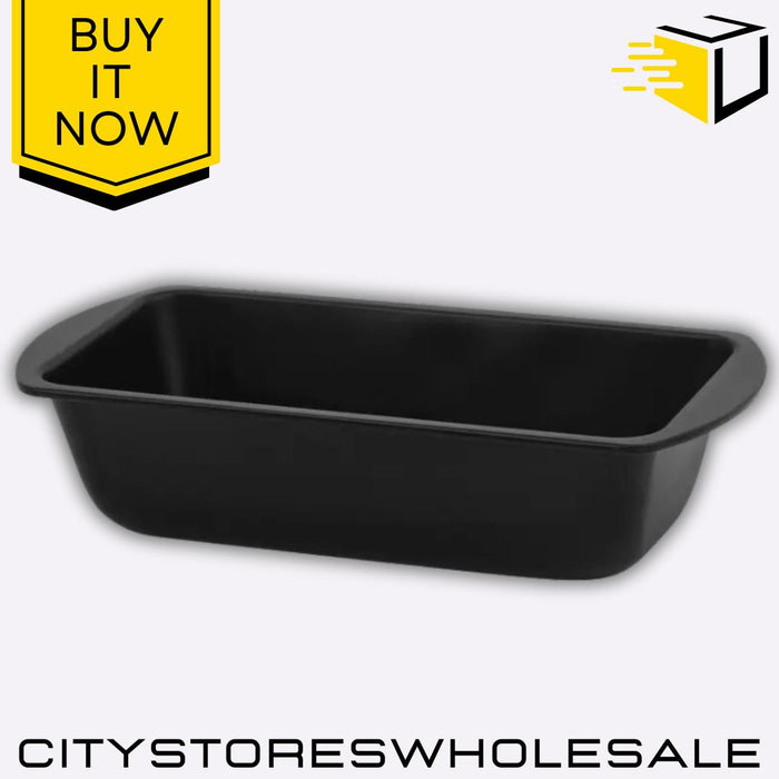 Black 2 lb Loaf Tin Non-Stick Durable 21.5 x 11 x 5.5cm Wham Essentials