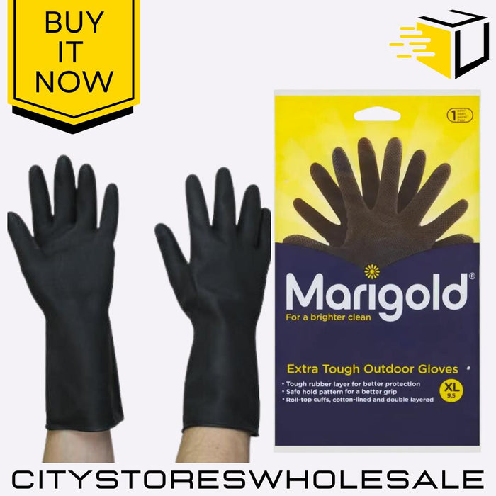 Marigold Extra Large Extra Tough Outdoor Gloves Single Pair Durable Comfortable