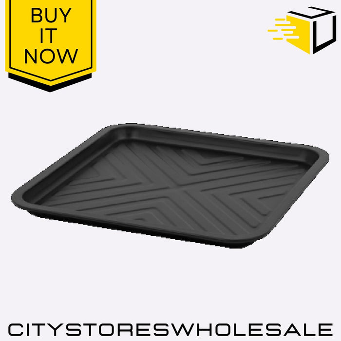 Essentials Black Griddle Tray 31.5 x 1.5cm (32cm) Non-Stick Baking Tray Wham