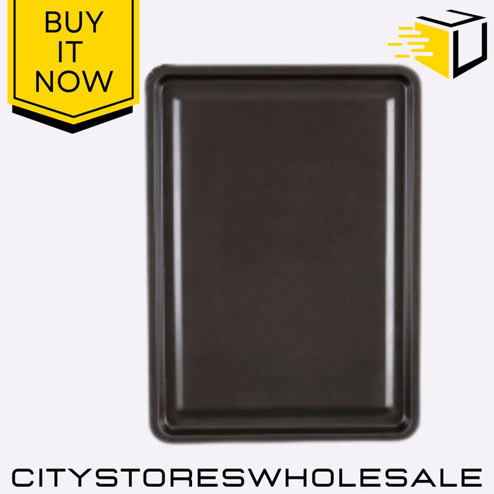 Black Mini Oven Tray 18.5 x 25 x 1.5 cm Durable Non-Stick Baking Wham Essentials