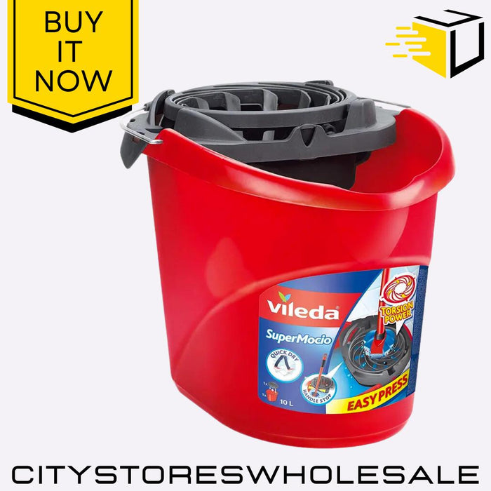 10L Supermocio Mop Bucket Durable Cleaning Bucket With Wringer For Home Vileda