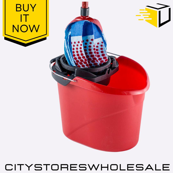 10L Supermocio Mop Bucket Durable Cleaning Bucket With Wringer For Home Vileda