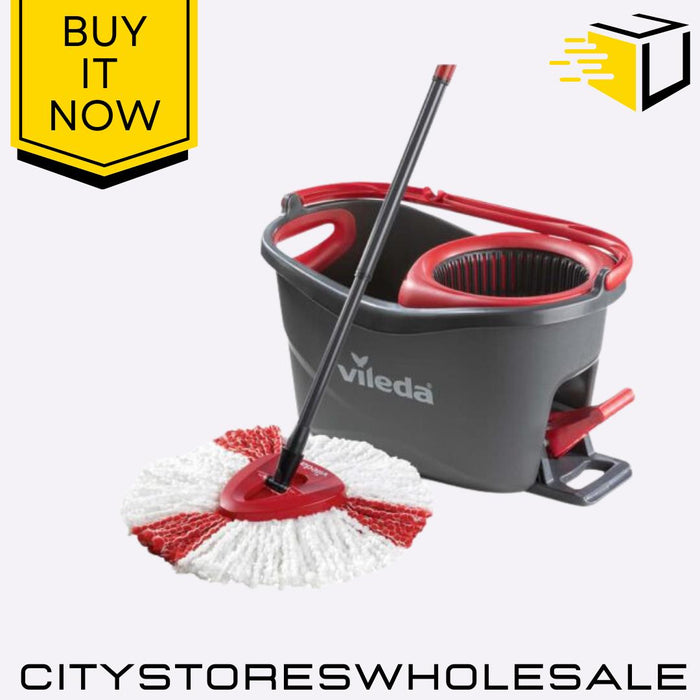 Turbo Spin Mop and Bucket Set 360° Rotating Mop For Efficient Cleaning Vileda