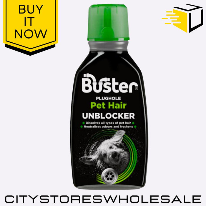 Pet Hair Unblocker Dissolves Blockages & Clears Clogs Fast 300ml Buster