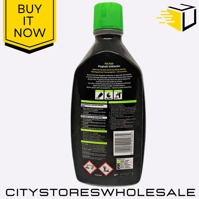 Pet Hair Unblocker Dissolves Blockages & Clears Clogs Fast 300ml Buster