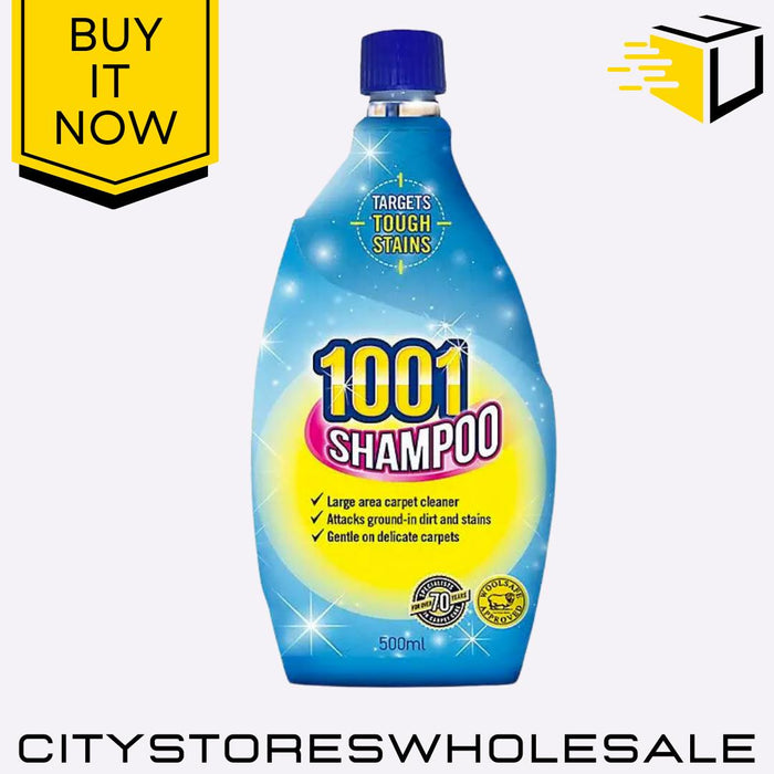 Carpet Shampoo Deep Clean Fresh Scent Removes Stains 500ml 1001