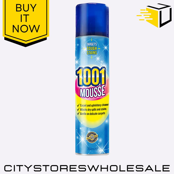 Carpet & Upholstery Mousse Deep Cleaning Foam for Stains & Odours 350ml 1001