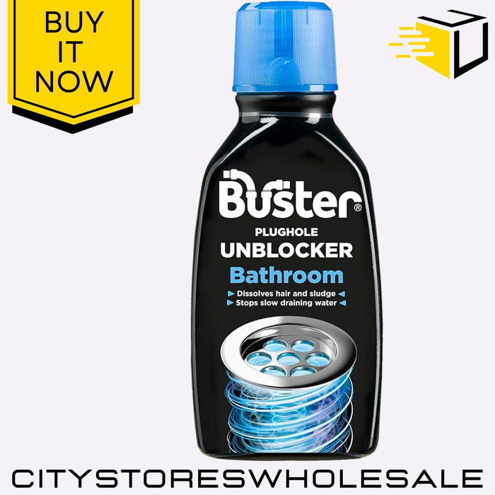 Bathroom Plughole Unblocker 300ml Fast Acting Drain Cleaner Blockage Buster