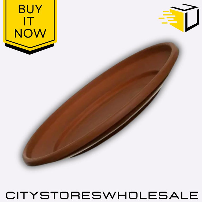 Planter Venetian Saucer 43cm Terracotta Durable, Stylish Plant Pot Whitefurze