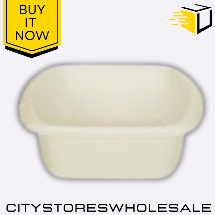 Large Cream Rectangular Bowl Elegant Design For Serving Storage Whitefurze