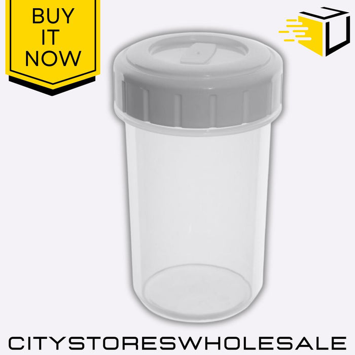 0.4L Screw Top Beaker With Lid BPA-Free Durable Leakproof Storage Whitefurze