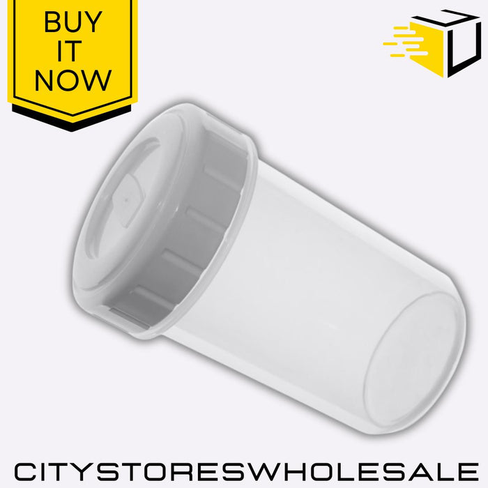 0.4L Screw Top Beaker With Lid BPA-Free Durable Leakproof Storage Whitefurze