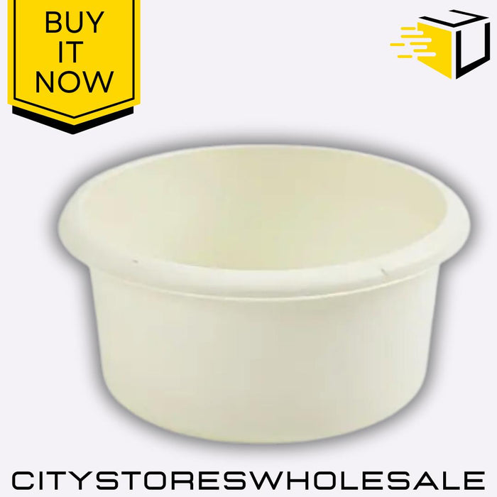 26cm Cream Small Round Bowl, Durable Ceramic Tableware, Versatile Whitefurze