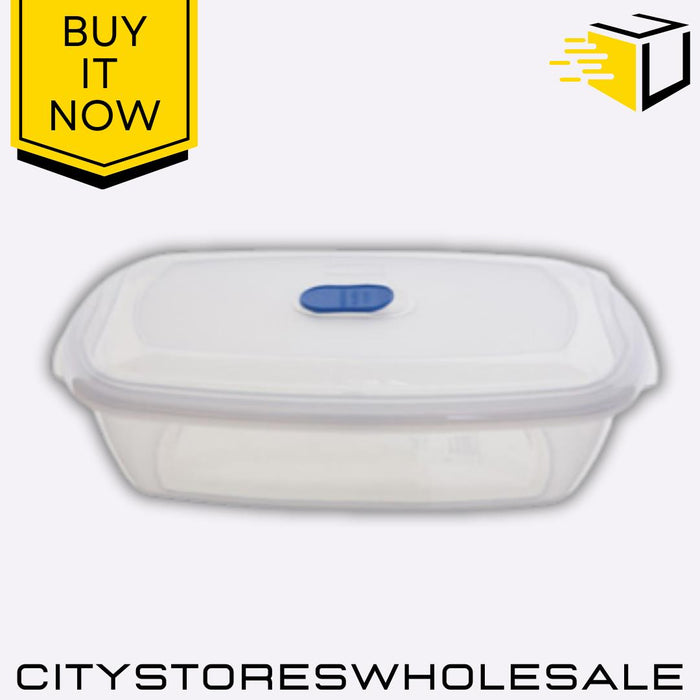 2.33L Freezer To Microwave Food Storer Airtight BPA-Free Container Whitefurze