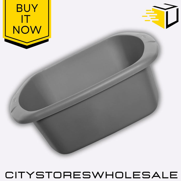 Small Silver Rectangular Bowl 32cm Elegant Design For Serving Storage Whitefurze