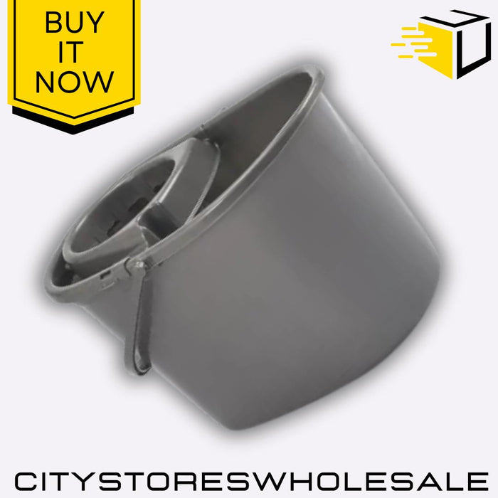Silver Deluxe Mop Bucket 15L Durable Cleaning Bucket With Wringer Whitefurze