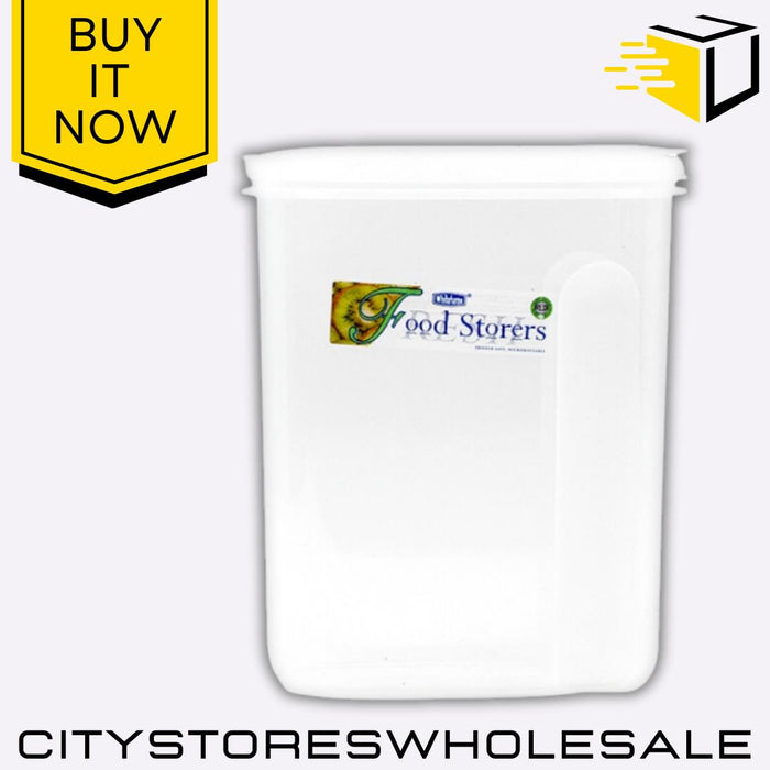 3L Cereal Dry Food Container Dispenser BPA-Free Storage Box With Lid Whitefurze