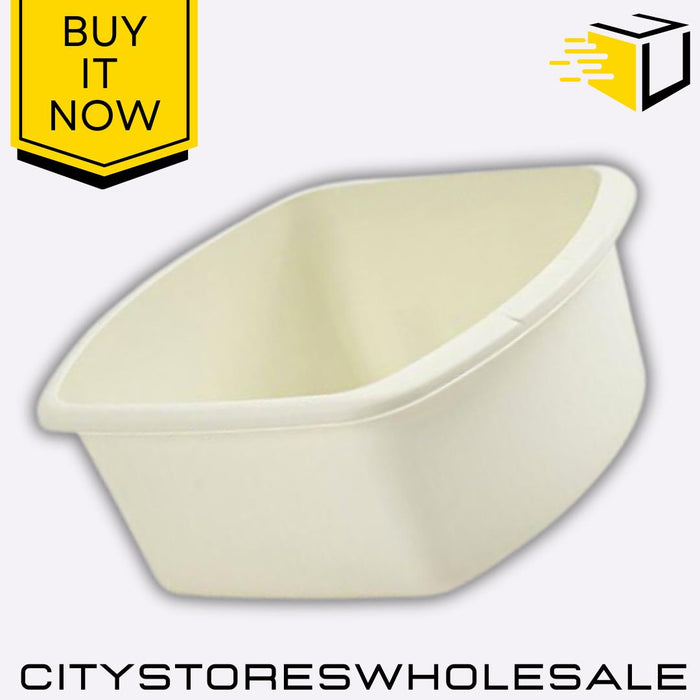 Small Cream Rectangular Bowl 32cm Elegant Design For Serving Storage Whitefurze