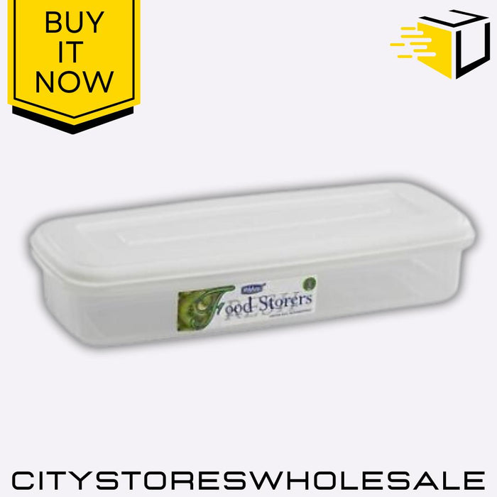 Bacon Container 1L Food Storage Box BPA Free Airtight Fresh Seal Whitefurze