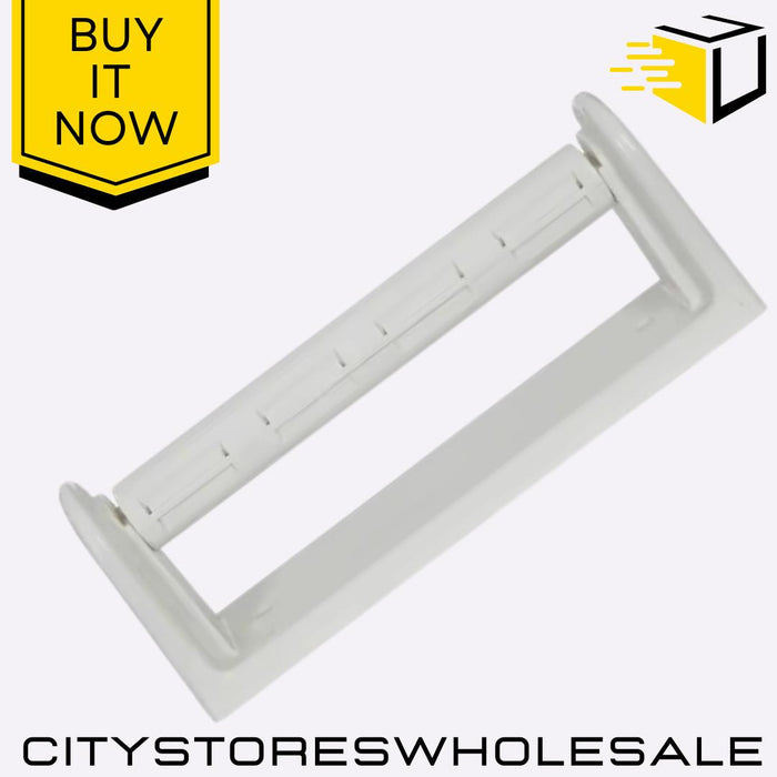 Kitchen Roll Holder Cream Sturdy Plastic Design Free-Standing Stylish Whitefurze