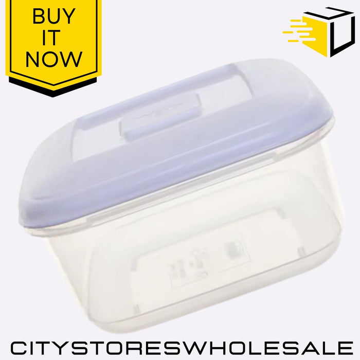 2.3L Square Food Storage Container BPA Free Airtight Freezer Safe Whitefurze