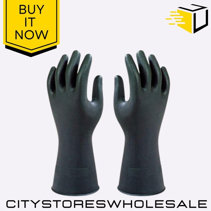 Large Extra Tough Outdoor Gloves Single Pair Durable & Comfortable Marigold