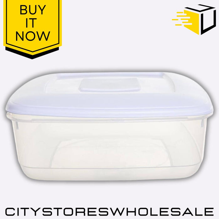 3L Food Storage Container With Lid, Stackable, Airtight, BPA-Free Whitefurze