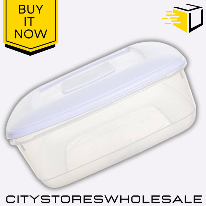 3L Food Storage Container With Lid, Stackable, Airtight, BPA-Free Whitefurze