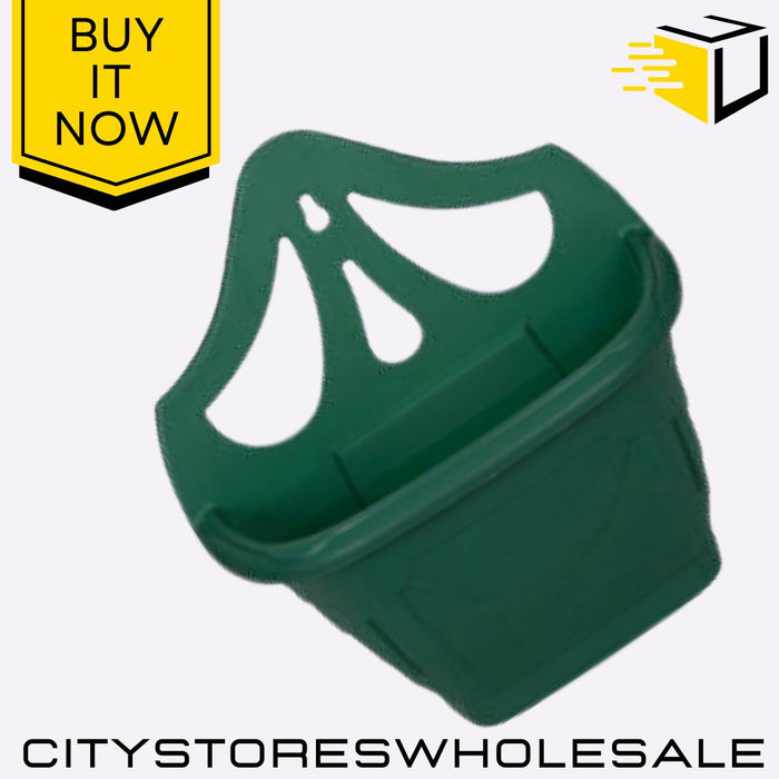 Venetian Wall Hanging Planter Basket 31cm Forest Green Stylish Whitefurze