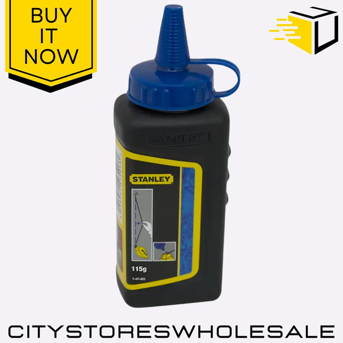 Blue Chalk Refill 115g for Chalk Line Marking Durable Powder Stanley
