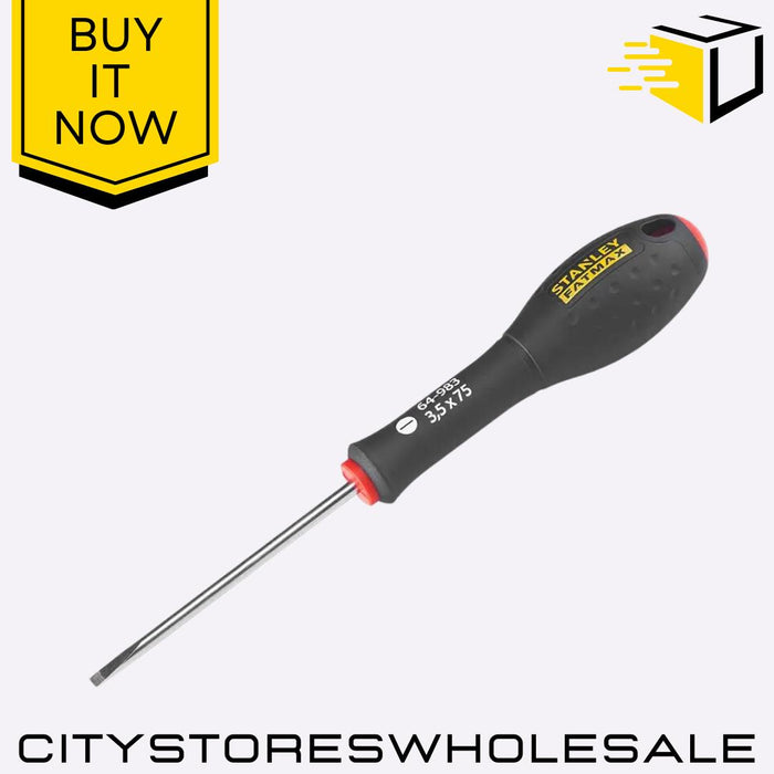 FatMax Screwdriver Parallel 3.5x75mm Durable Chrome Tip Comfort Grip Stanley
