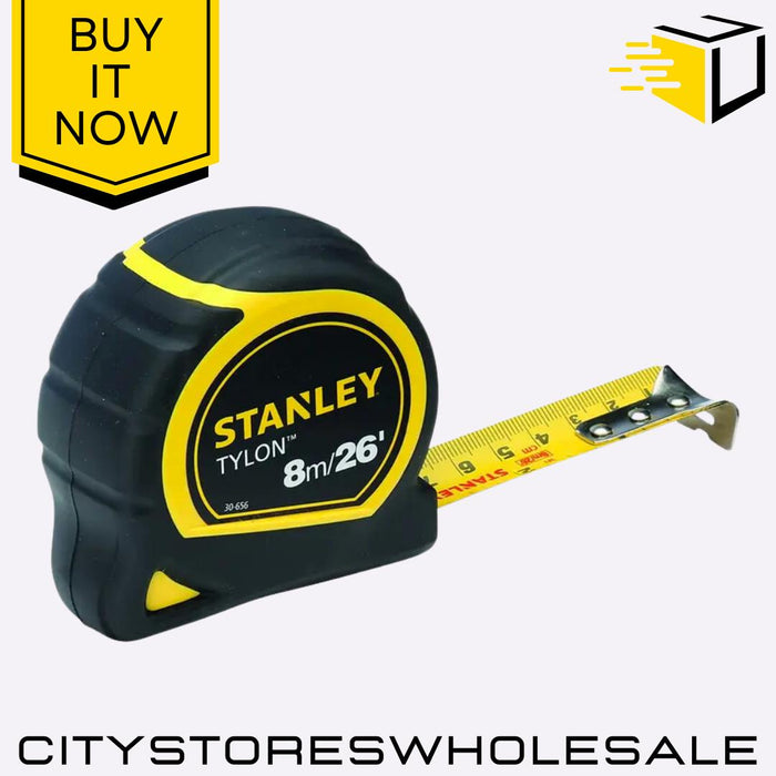 Tylon Pocket Tape 8m/26ft 25mm Compact Durable Precision Tape Measure Stanley