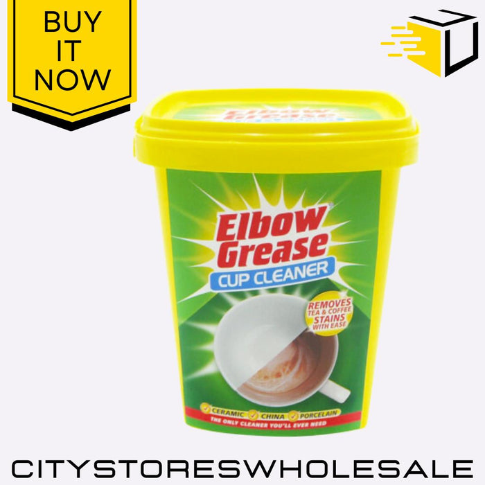 Cup Cleaner Paste 350g Stain Remover For Tea Coffee Mugs & More Elbow Grease