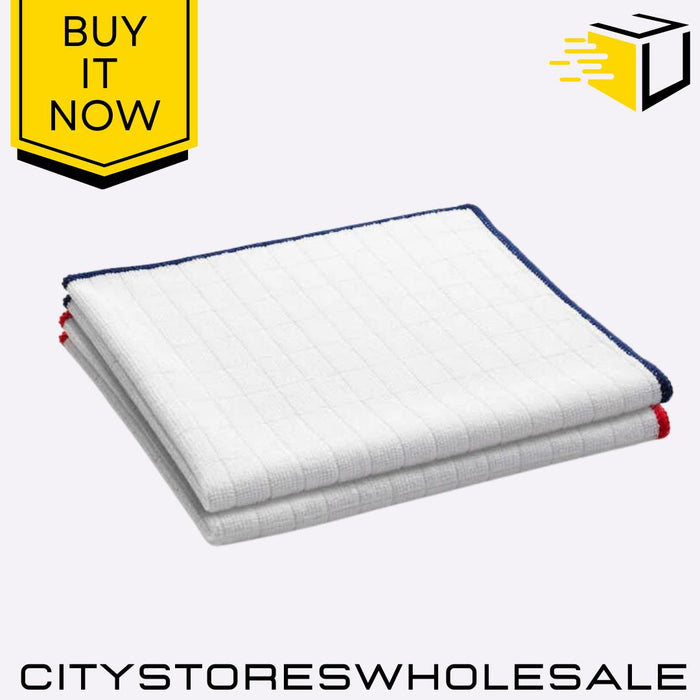 Wash & Wipe Kitchen Cloths High Absorbency, Streak-Free Cleaning 2 Pack E-cloth