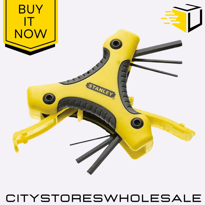 Hexagon Key Set 9 Pcs Allen Wrench Triangle Tools Metric & Imperial Stanley